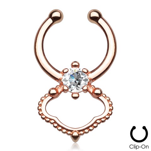 Piercing faux-septum